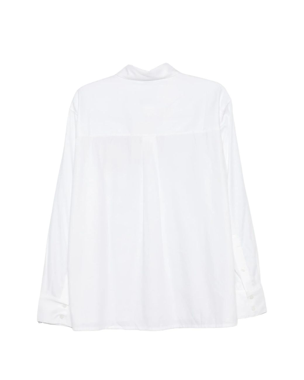 AVAVAV White Sam Embroidered Logo-Patch Shirt