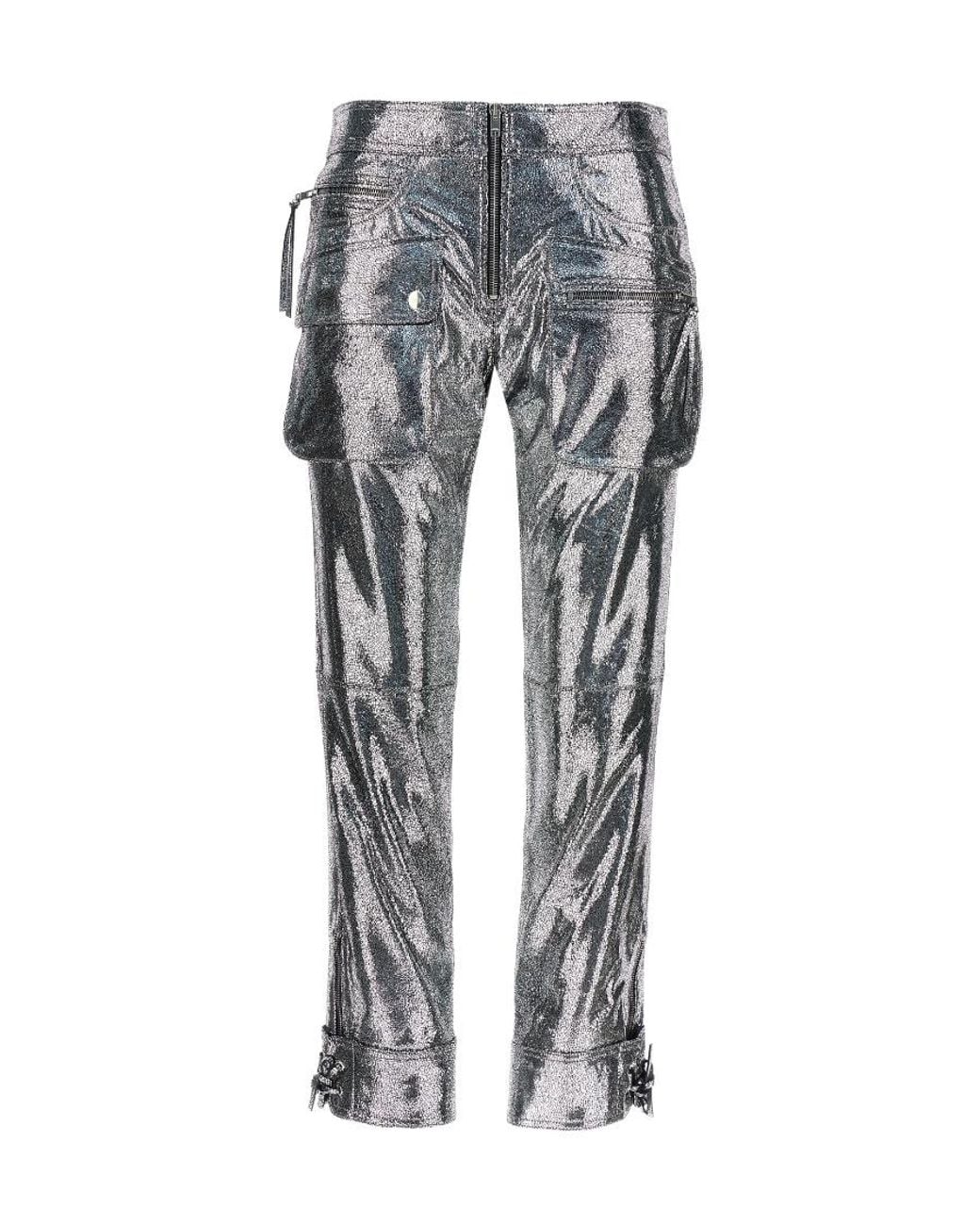 Isabel Marant Gray Ciane Zip Detailed Pants