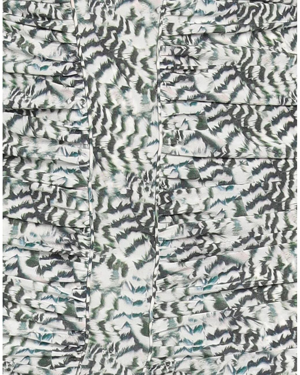 Isabel Marant Gray Zebra-Striped Stretch Midi Skirt