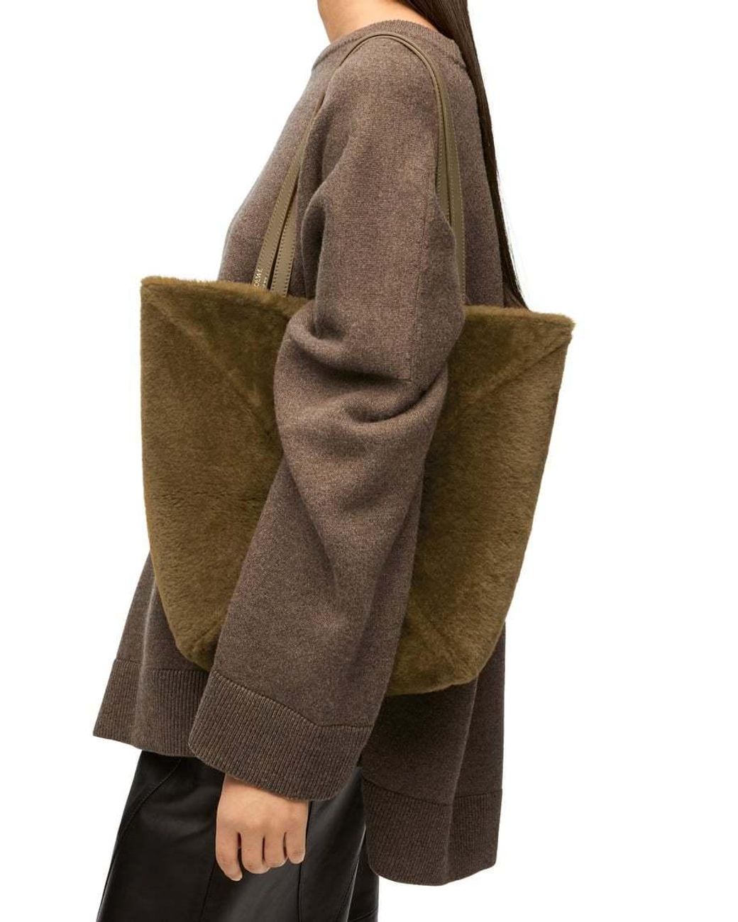Loewe Natural Puzzle Fold Medium Tote Bag