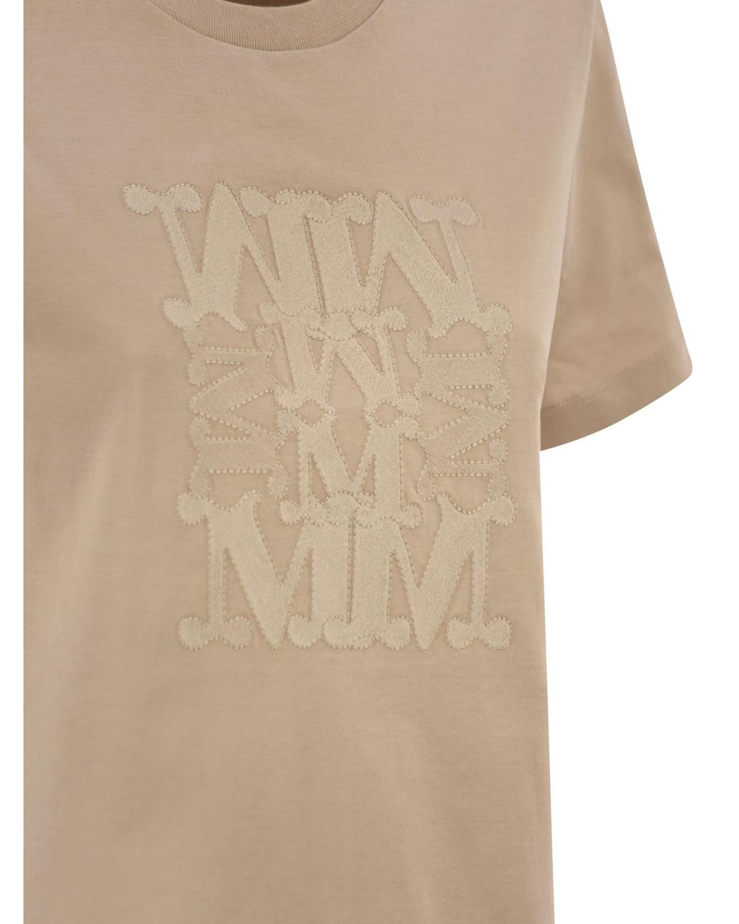 Max Mara Natural Mxmgiovane Monogram T-Shirt