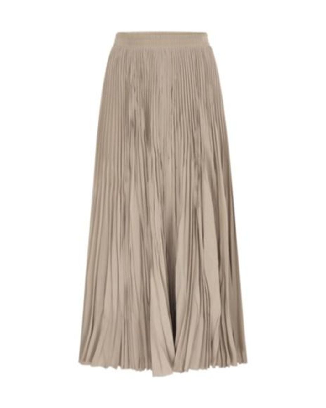 Weekend by Maxmara Natural Wkdfoggia Long Pleated Skirt