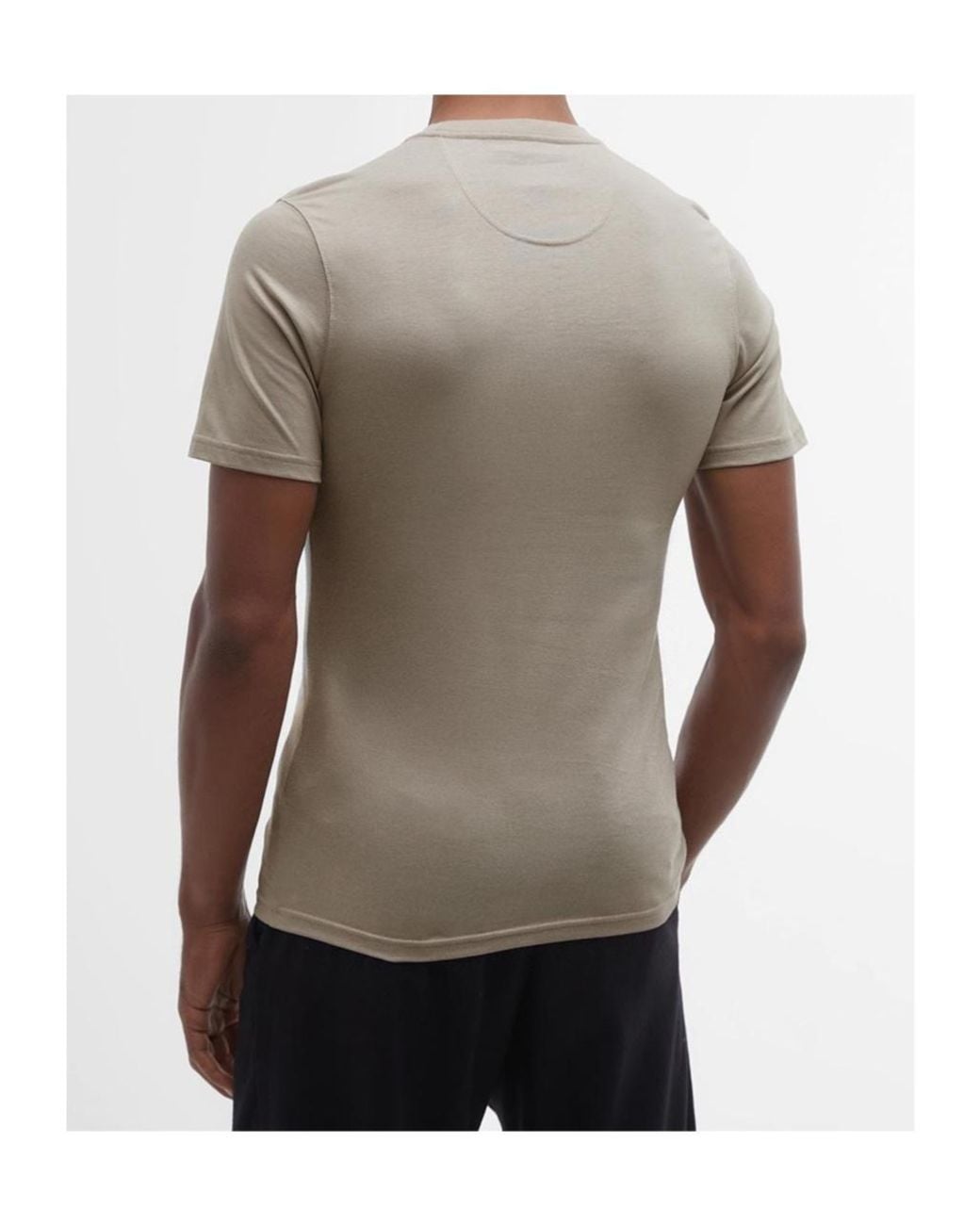 Barbour Gray Small Logo T-Shirt for men