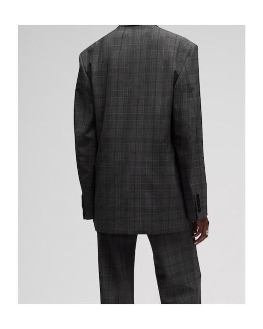 Gucci Gray Checked Fine Wool Jacket