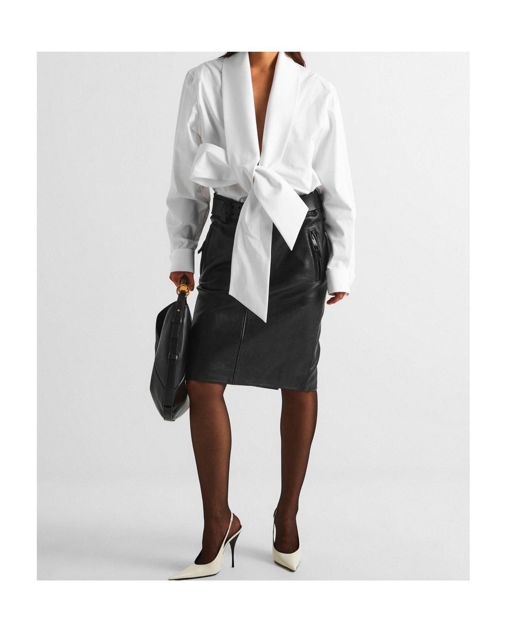 Saint Laurent White Long Sleeve Shirt