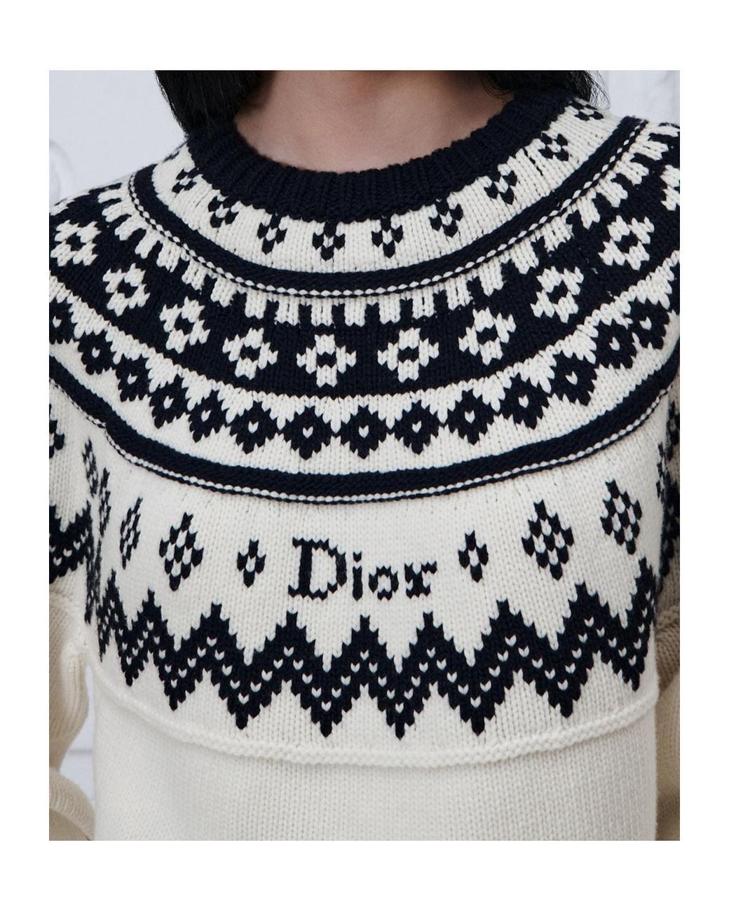 Dior White Alps Sweater