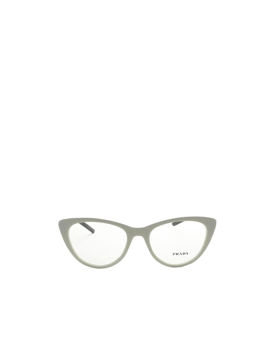 Prada White Full Frame Plain Mirror