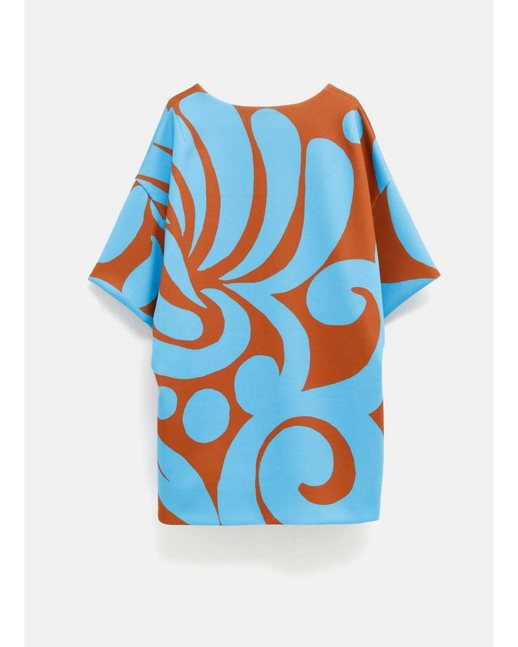 Dries Van Noten Blue Round Neck Dress