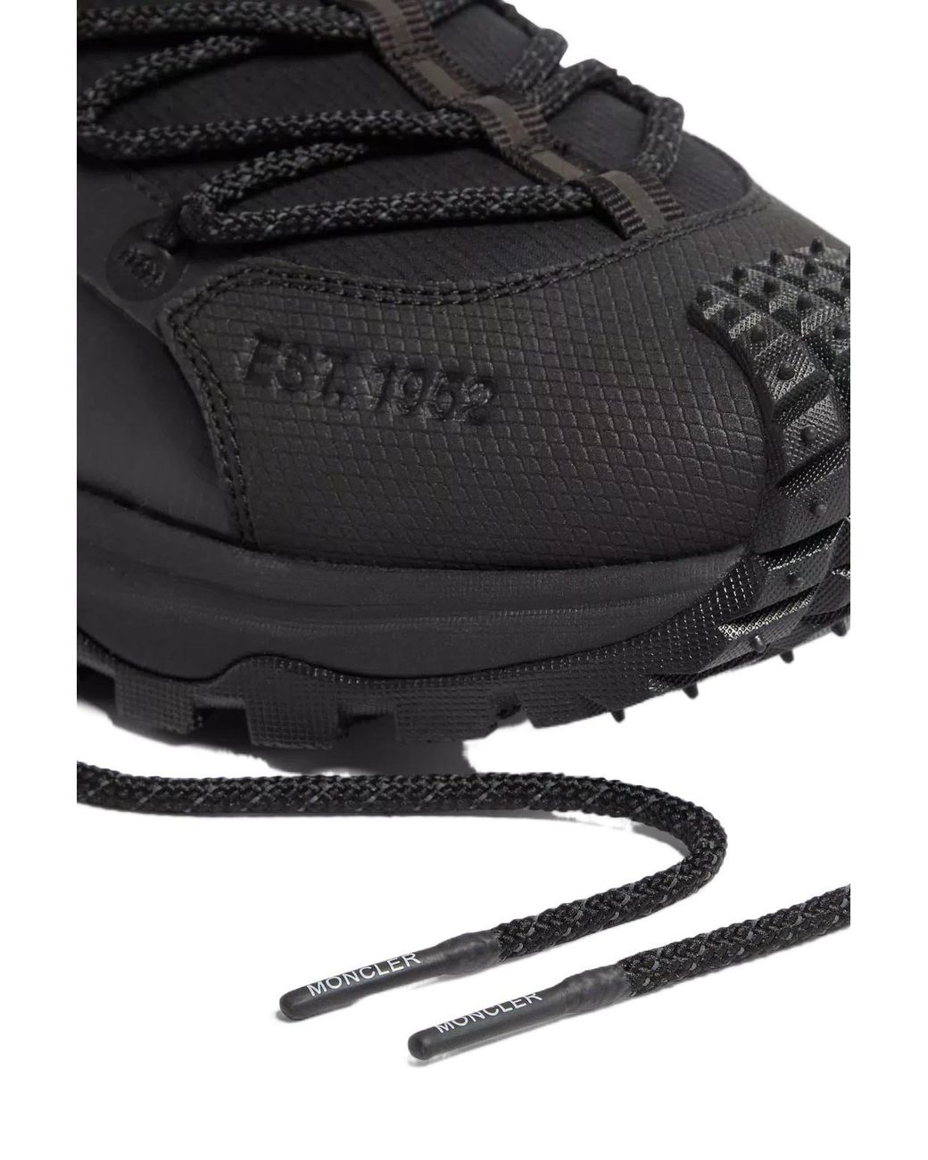 Moncler Black Trailgrip Lite 2 Lace-Up Sneakers