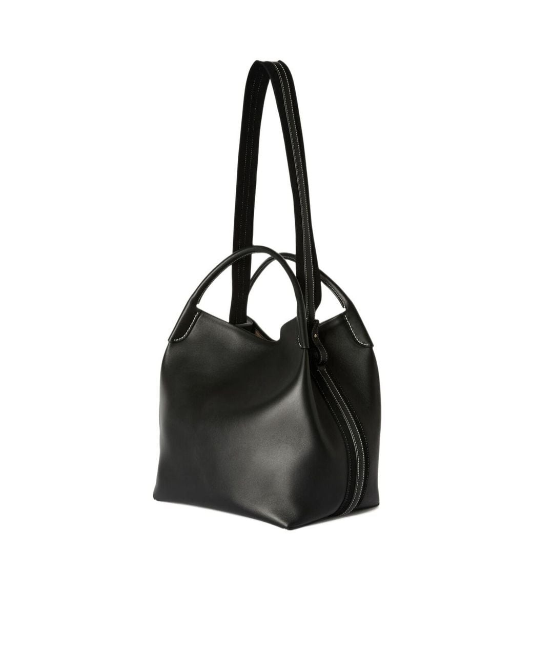 Loro Piana Black Bale Double-Handle Tote Bag