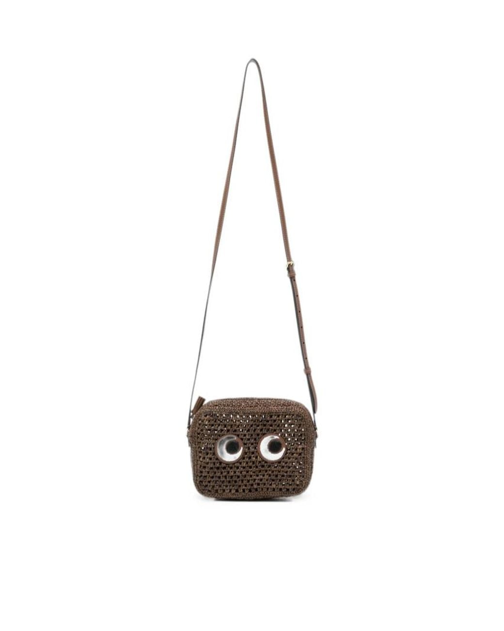 Anya Hindmarch White Eye Pattern Shoulder Bag