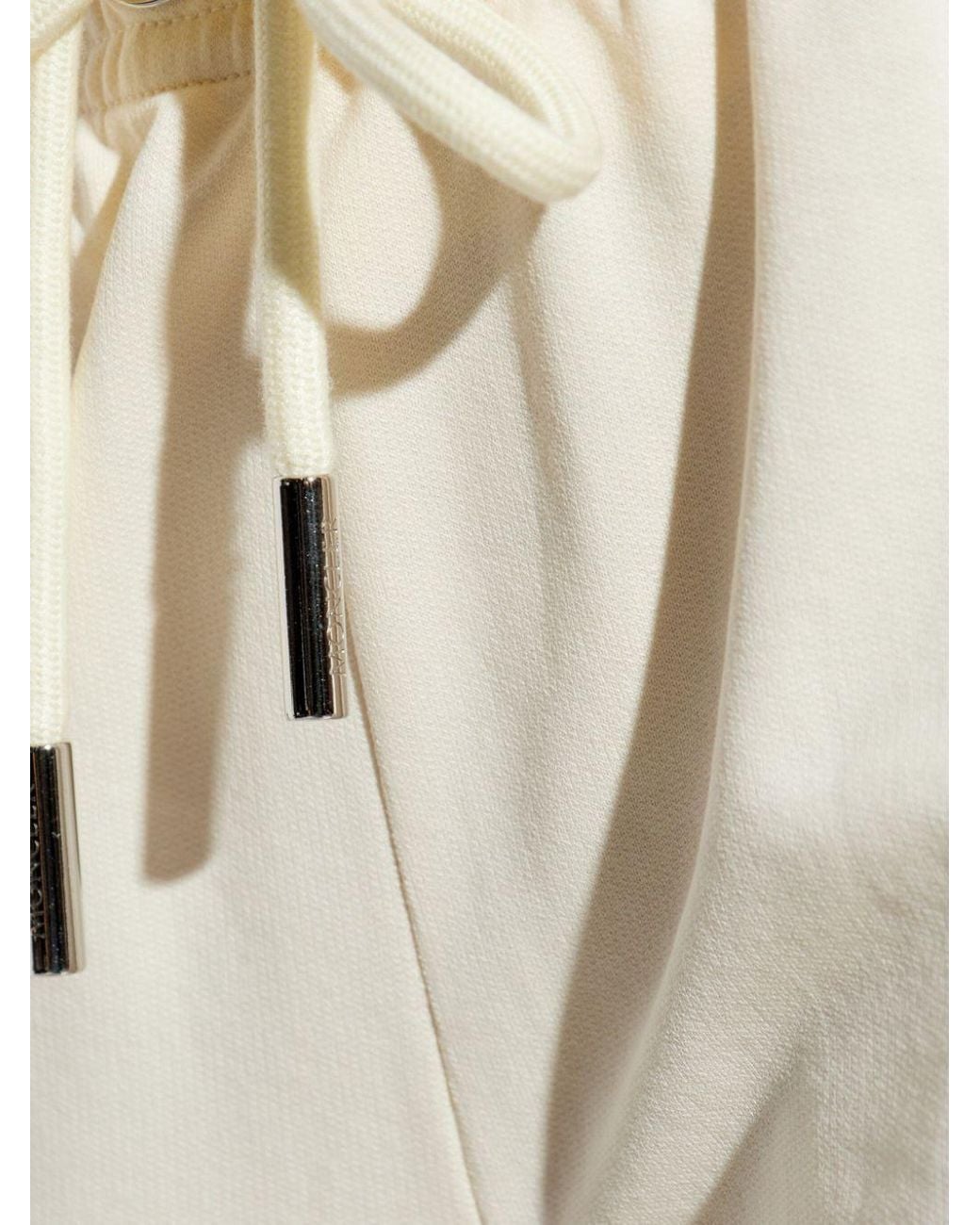 Moncler Natural Logo Patch Drawstring Sweatpants
