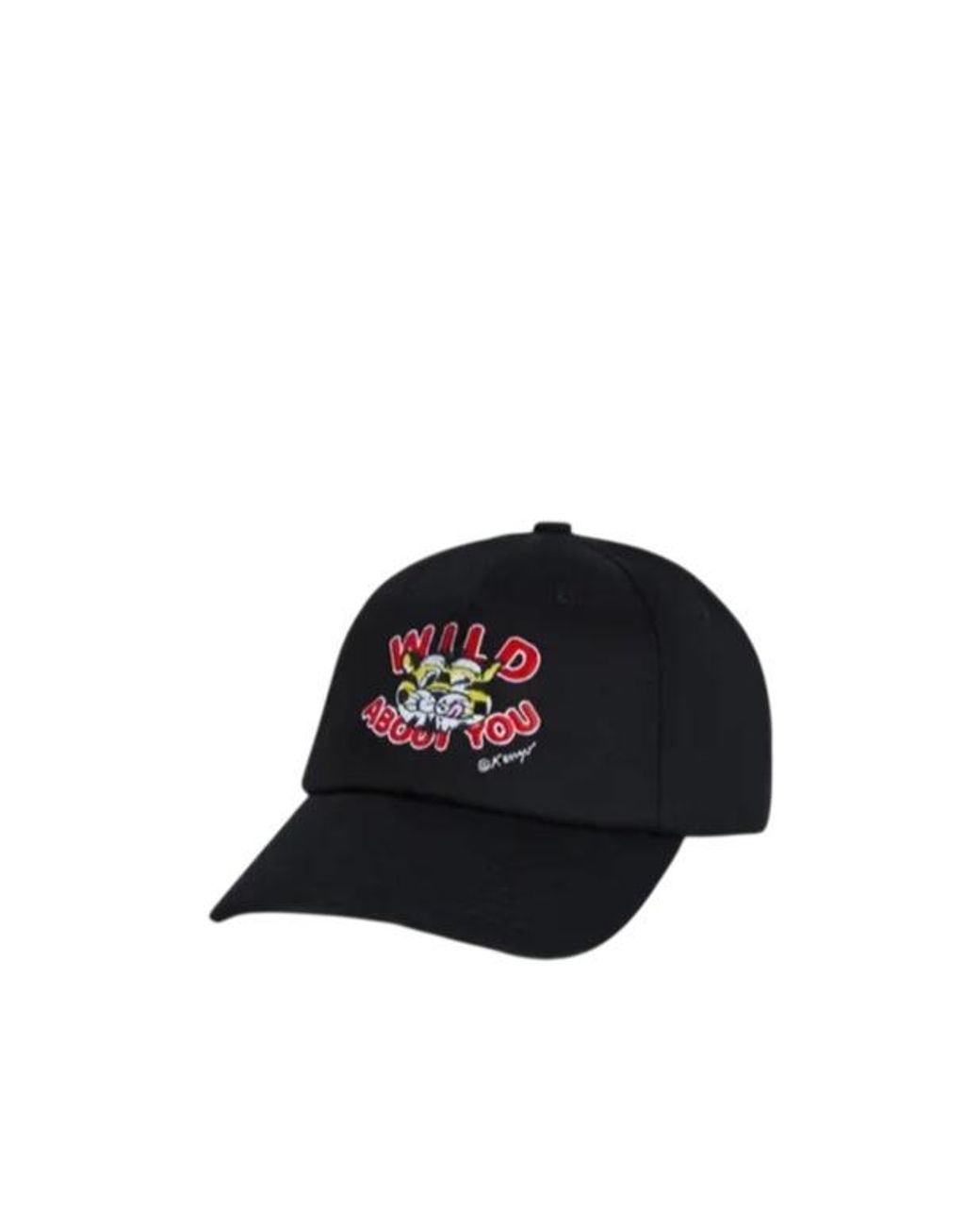 KENZO Black Wild Tiger Embroidered Cap