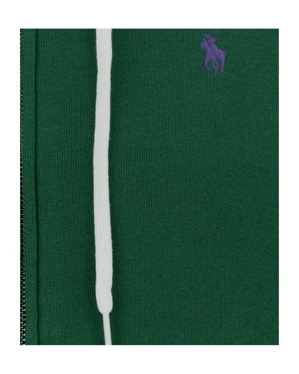 Polo Ralph Lauren Green Full Zip Knit Hoodie