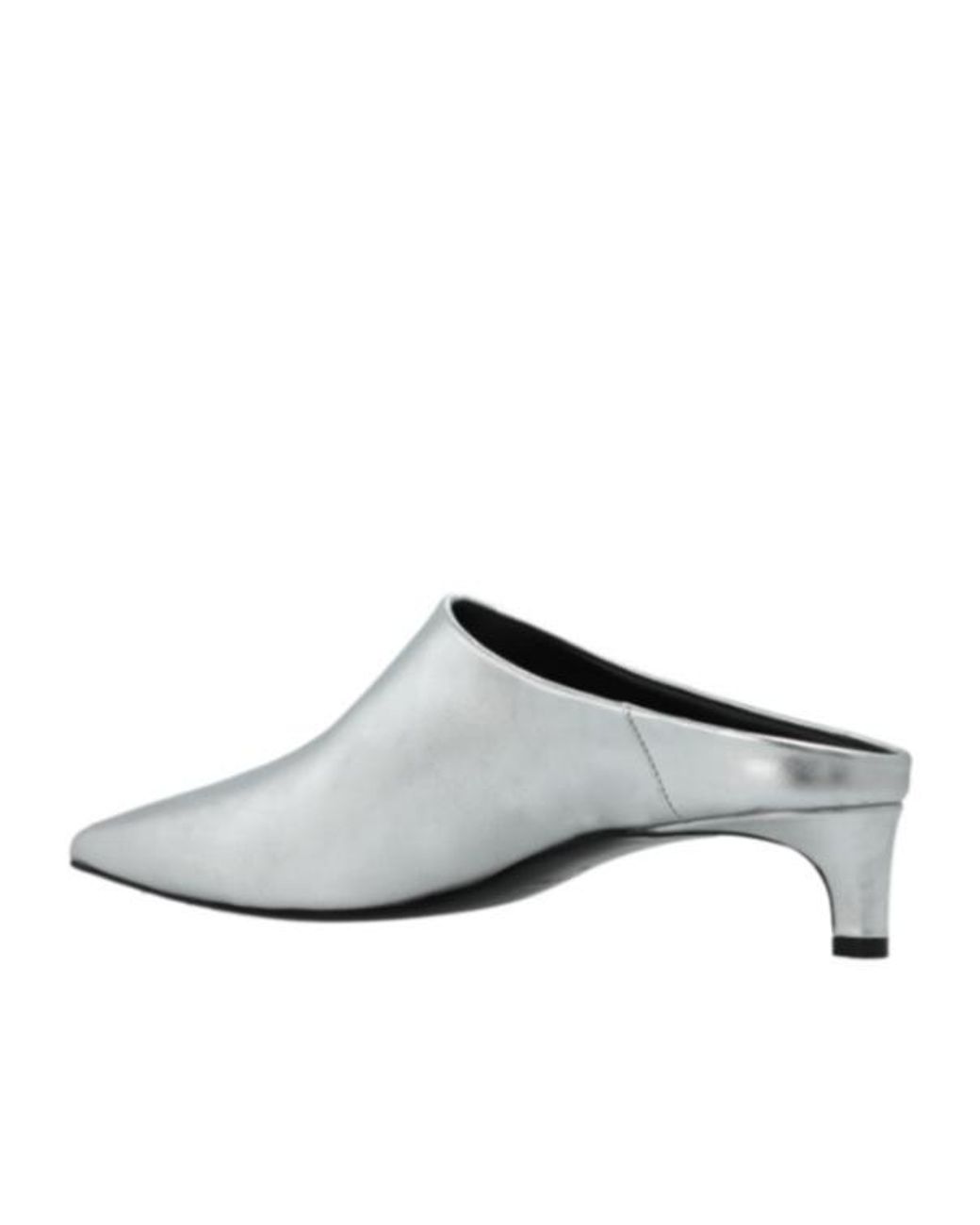 Jil Sander White Pointed Toe Slip-On Sandals