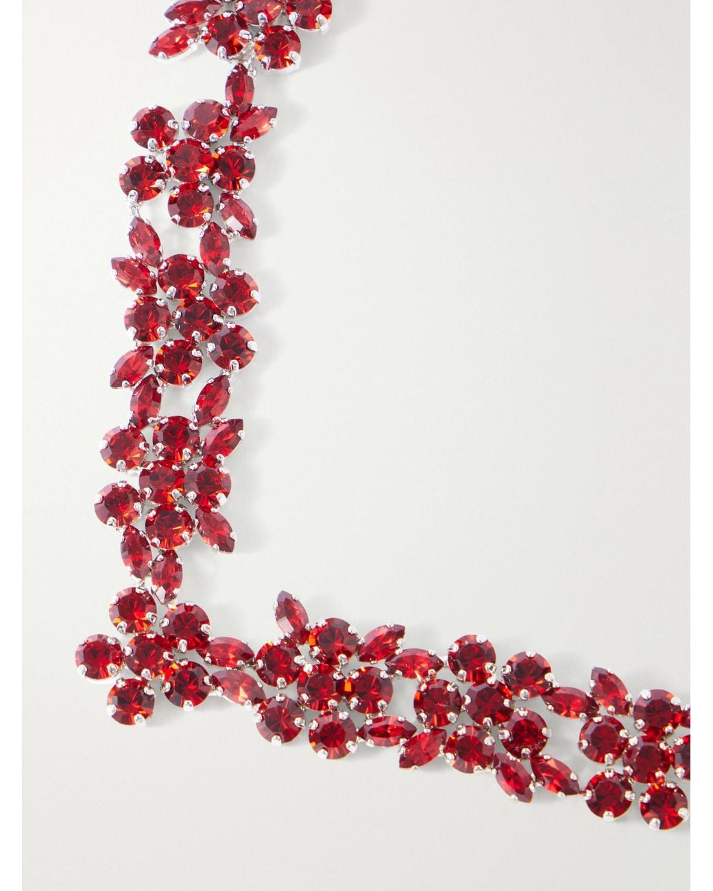 Simone Rocha Pink Tone Crystal Necklace