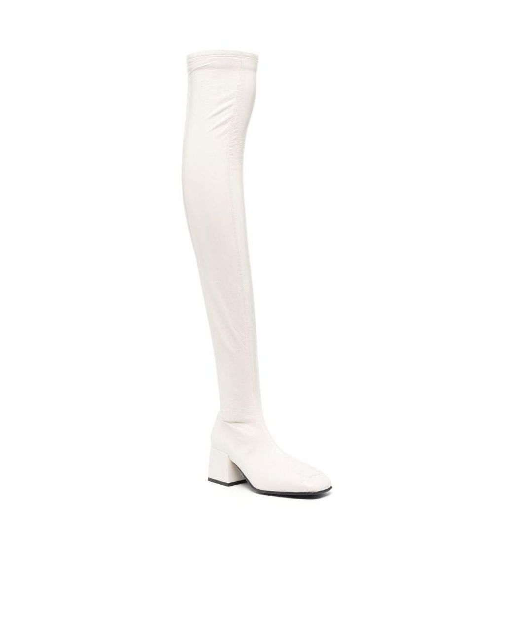 Courreges White Thigh-High Boots