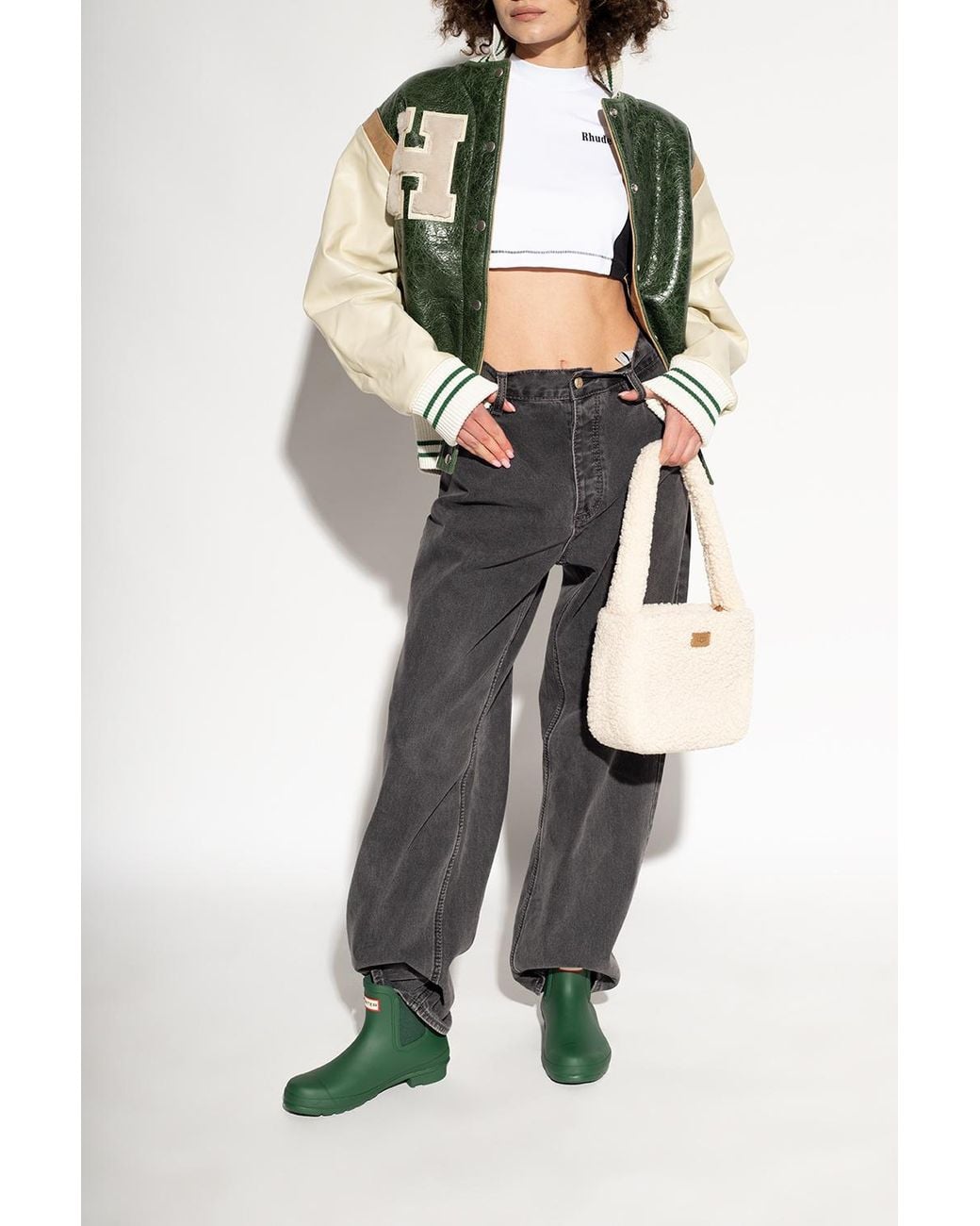 Hunter Green Original Chelsea Rain Ankle Boots