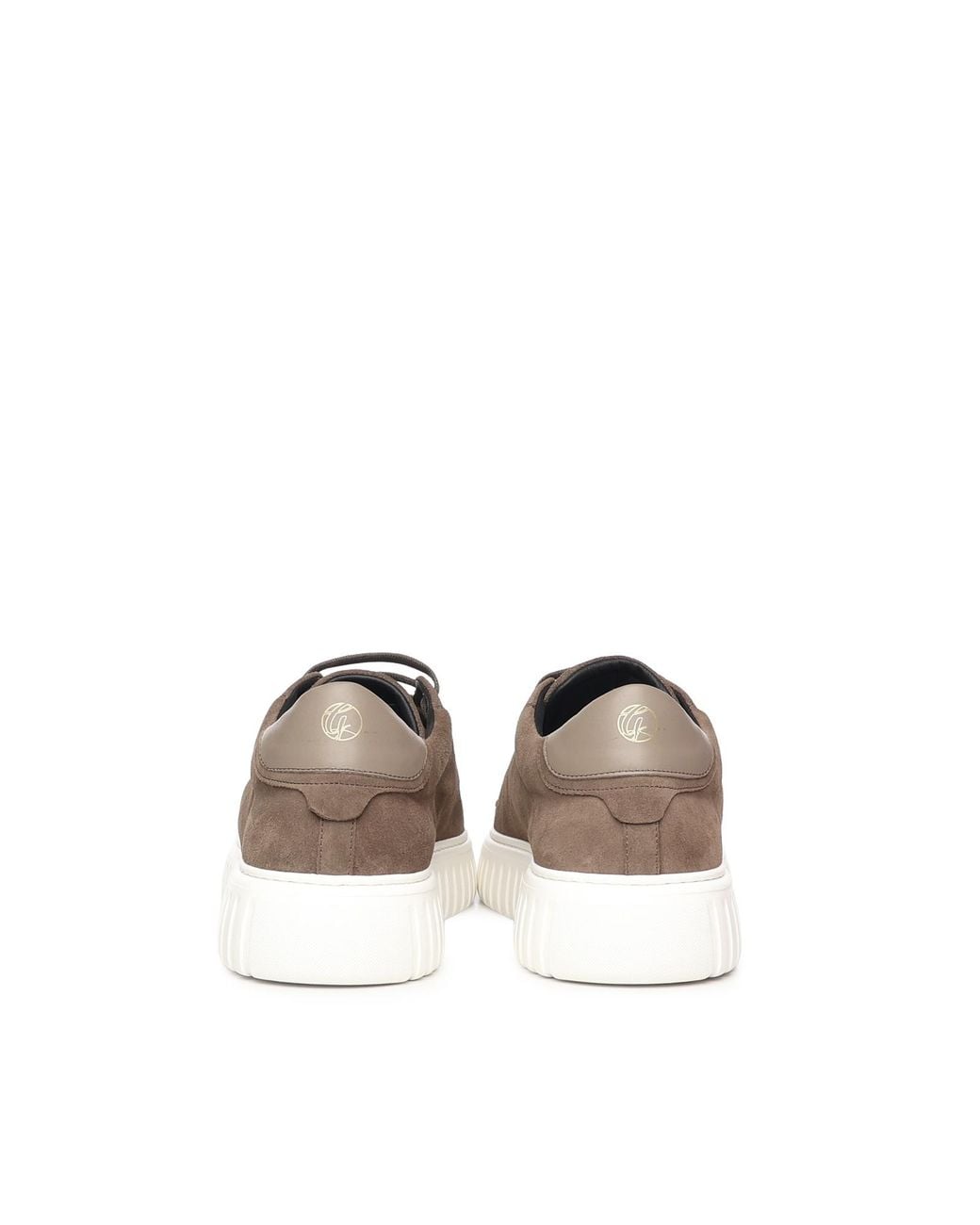 Giuliano Galiano Brown Mars Suede Low-Top Sneakers for men