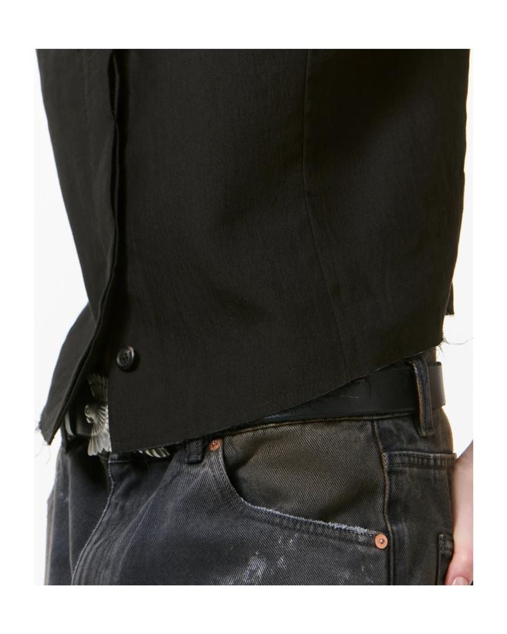 Our Legacy Black Base Waistcoat Top