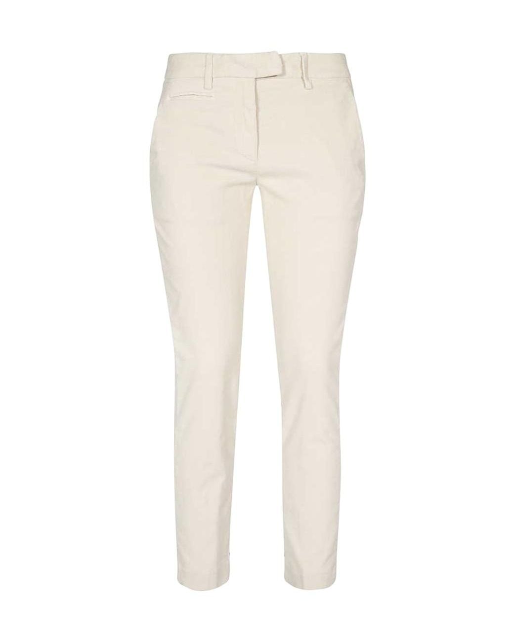 Dondup White Slim-Fit Pants