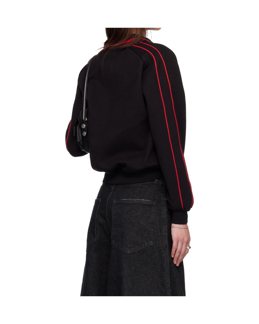 Lu'u Dan Black Pit Stop Long-Sleeve Polo Shirt for men