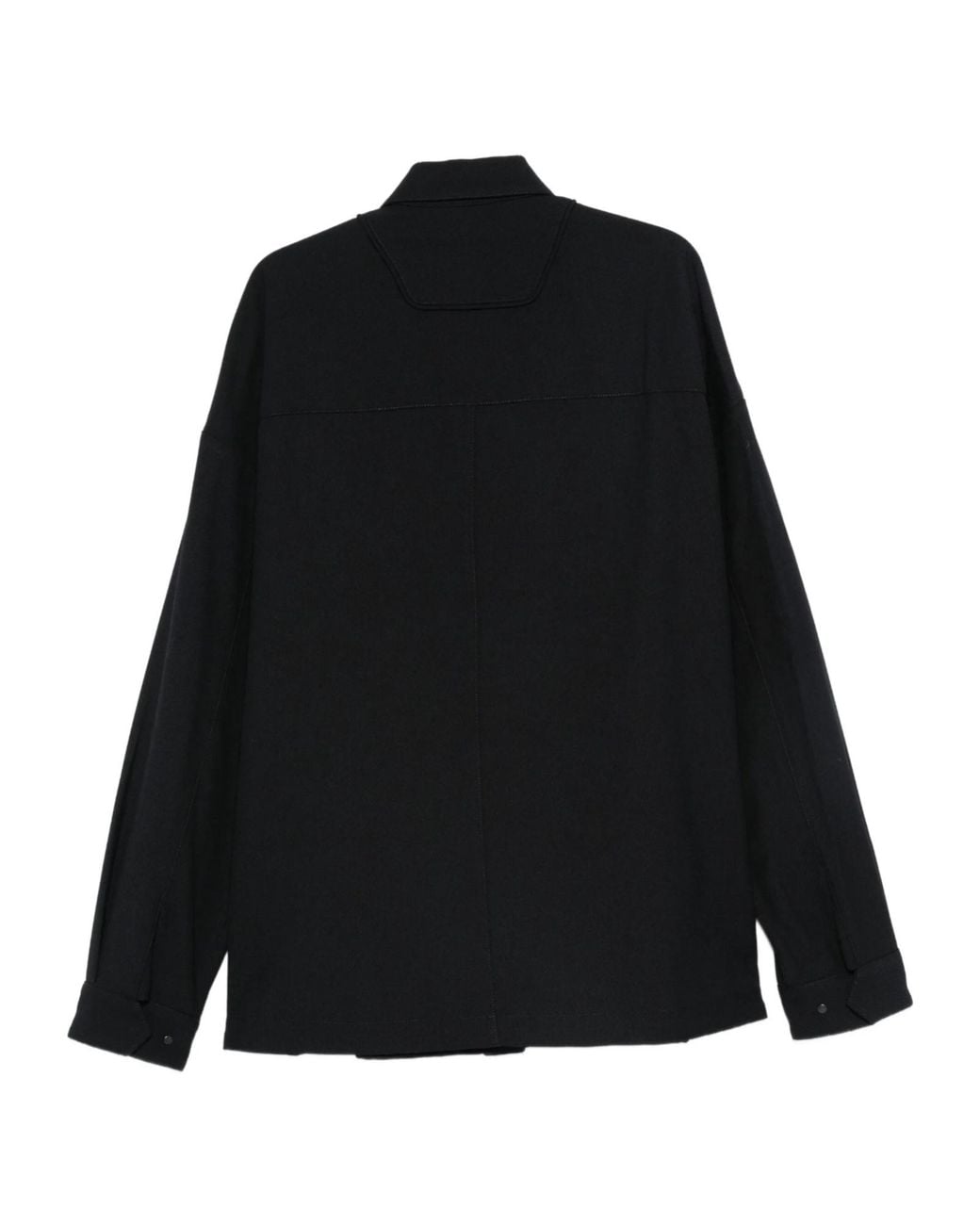 Juun.J Black Panelled Shirt for men