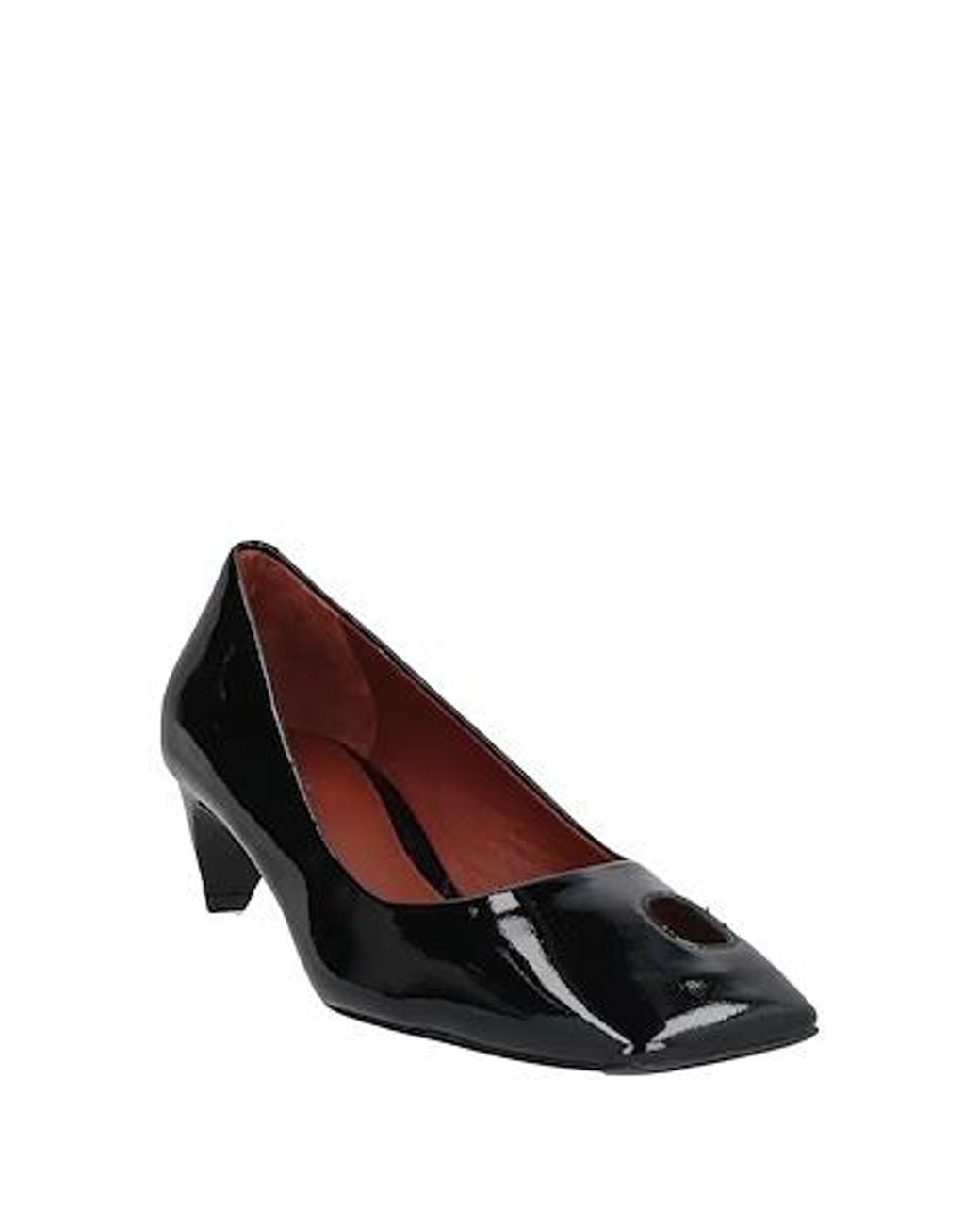 Tory Burch Black Square-Toed High Heels