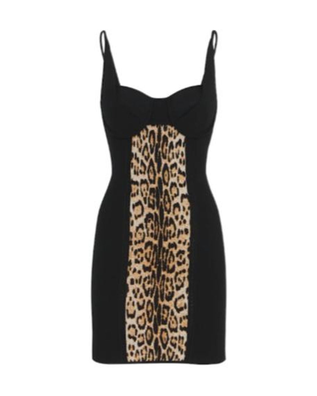 Roberto Cavalli Black Heartneckline Dress
