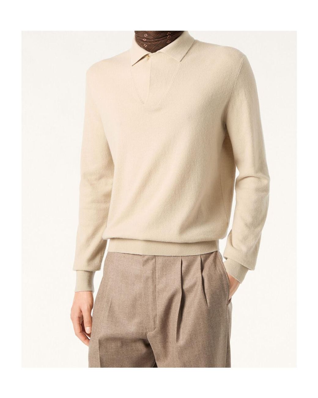Loro Piana Natural Sergio Polo Shirt for men