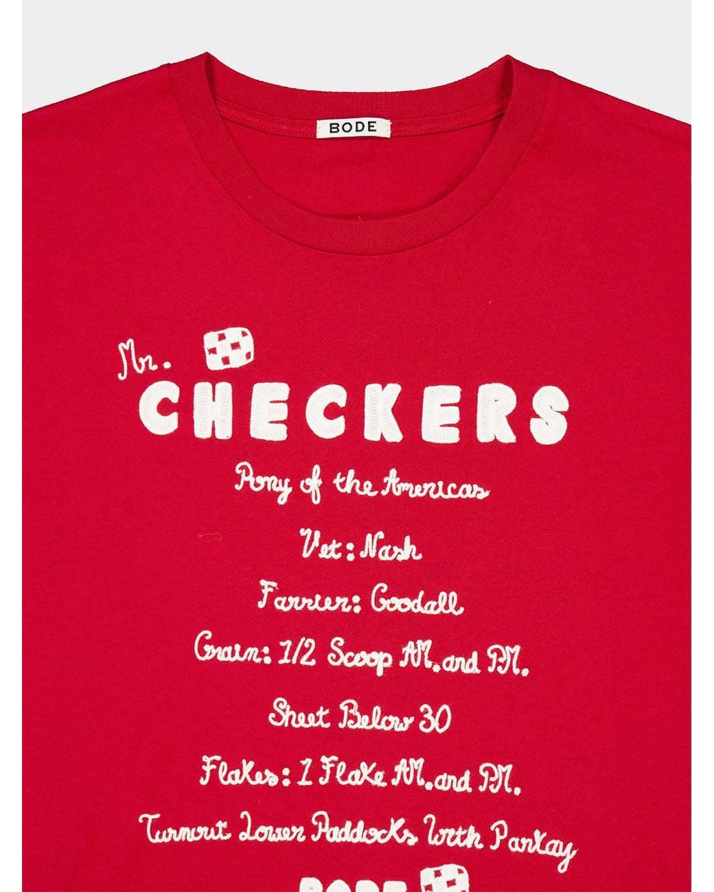 Bode Red Feed Graphic-Print T-Shirt for men