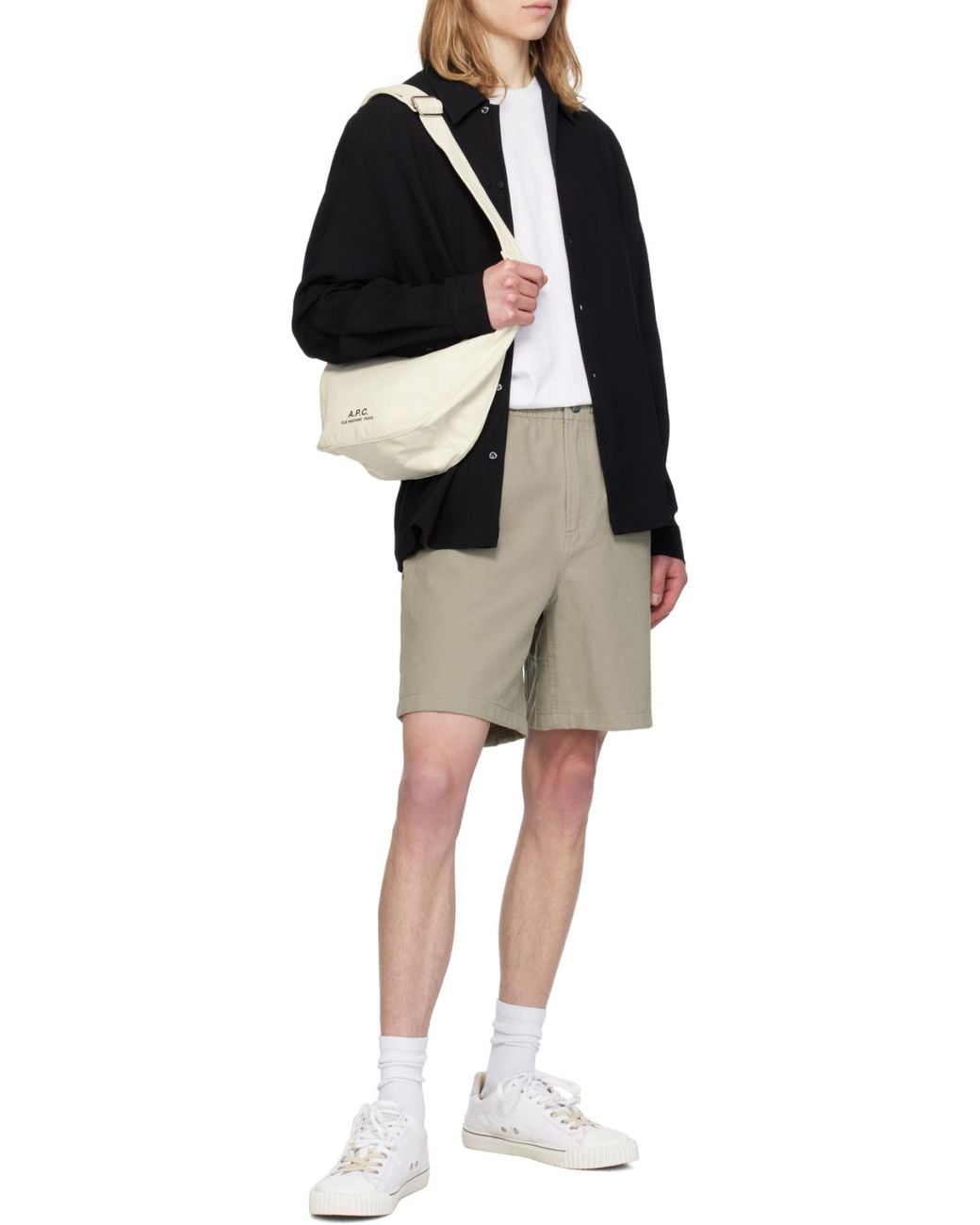 A.P.C. Black Norris Bermuda Shorts for men
