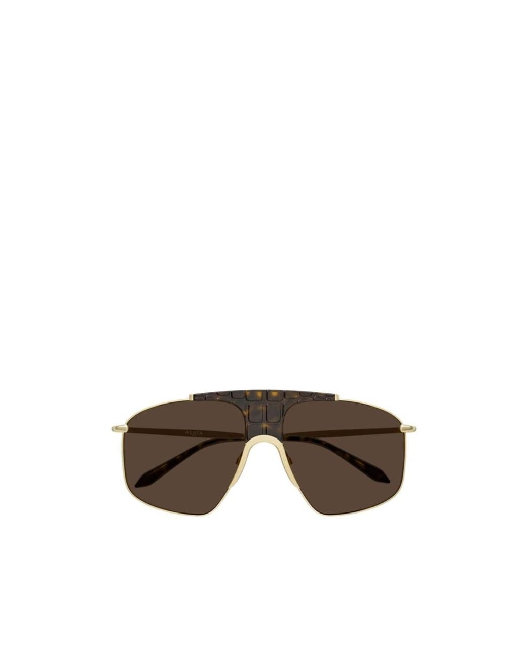 Alaïa Brown Alaïa Aviator-Frame Sunglasses
