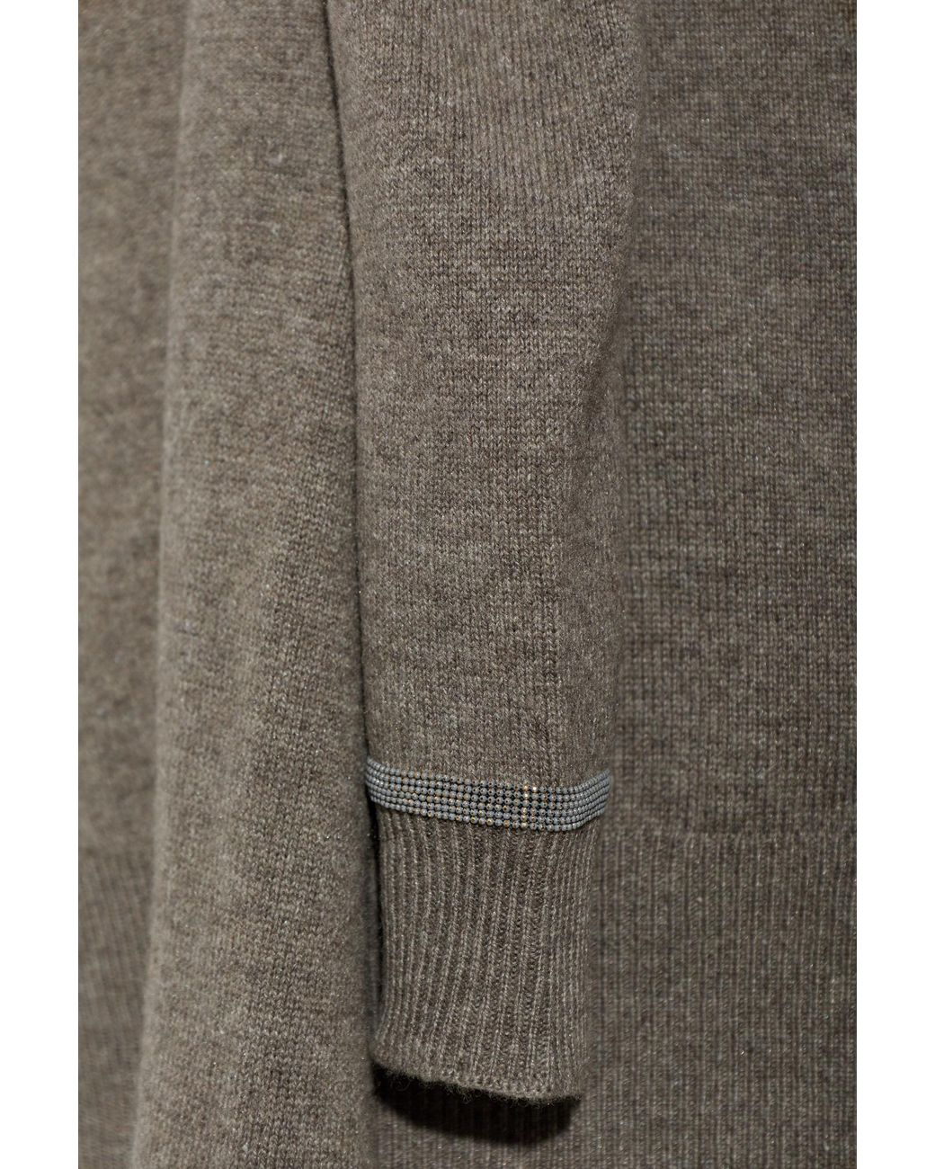Fabiana Filippi Gray Long-Sleeved Sweater