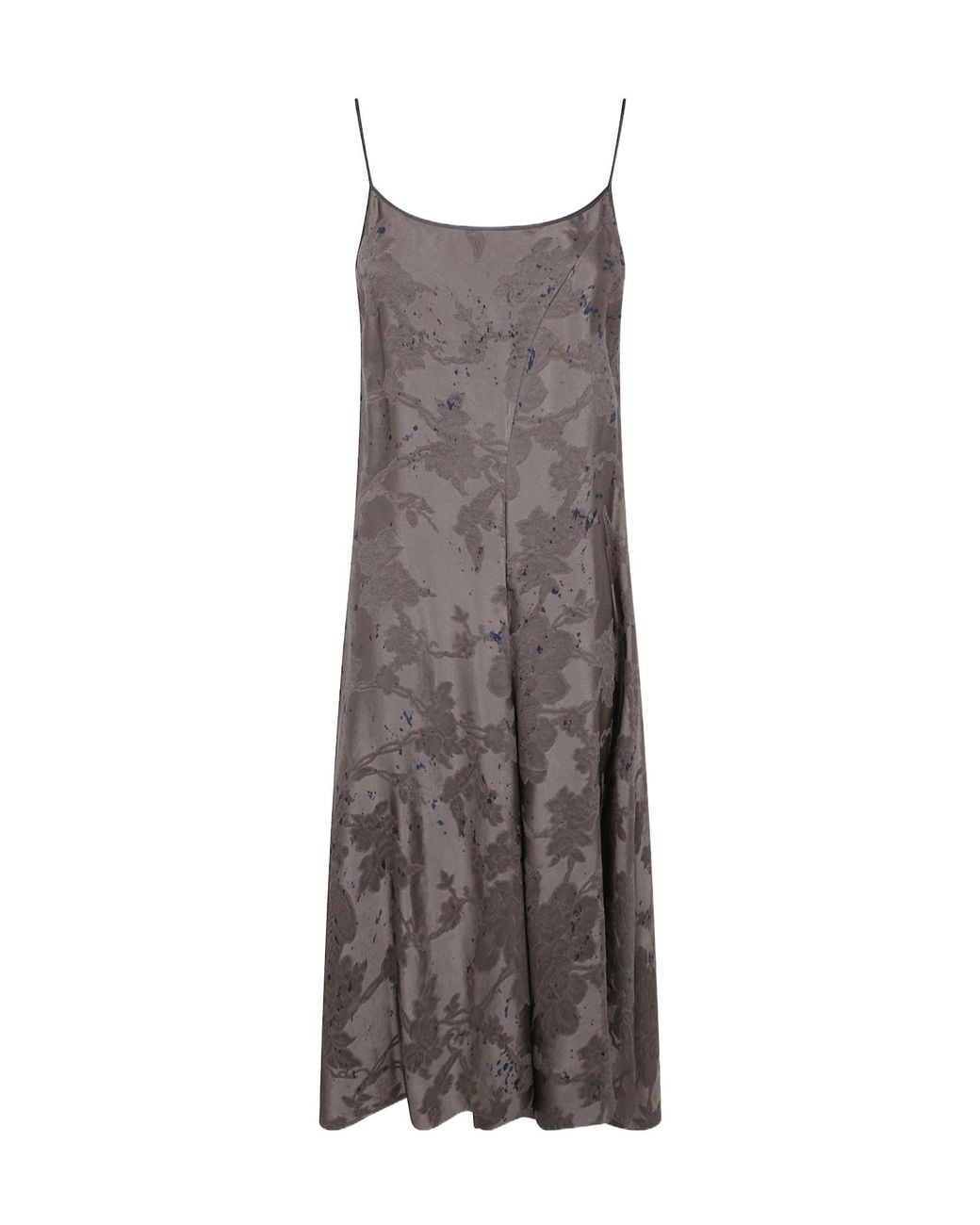 Uma Wang Brown Spaghetti-Strap Dress