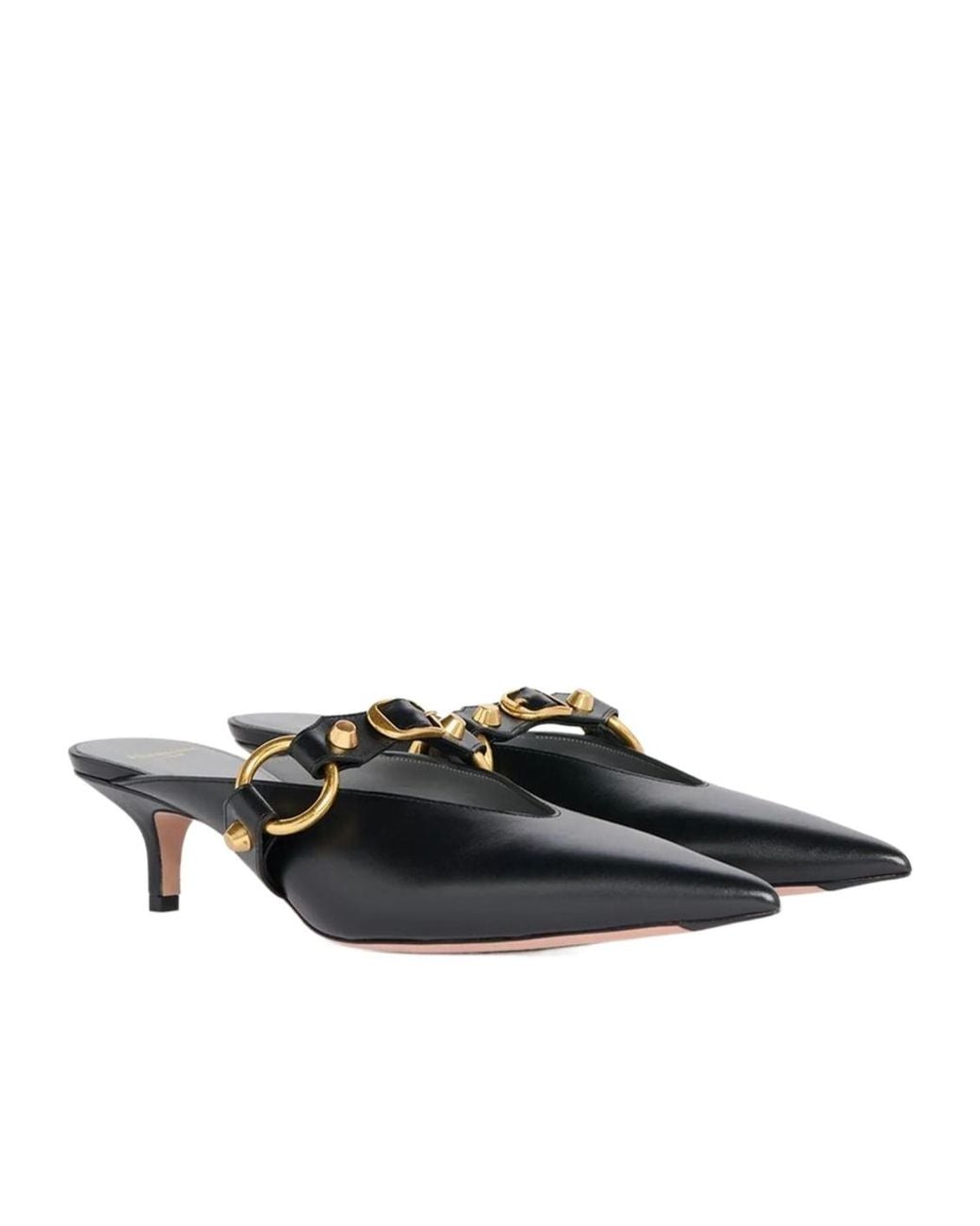 Balenciaga Black City Slip-On Mules