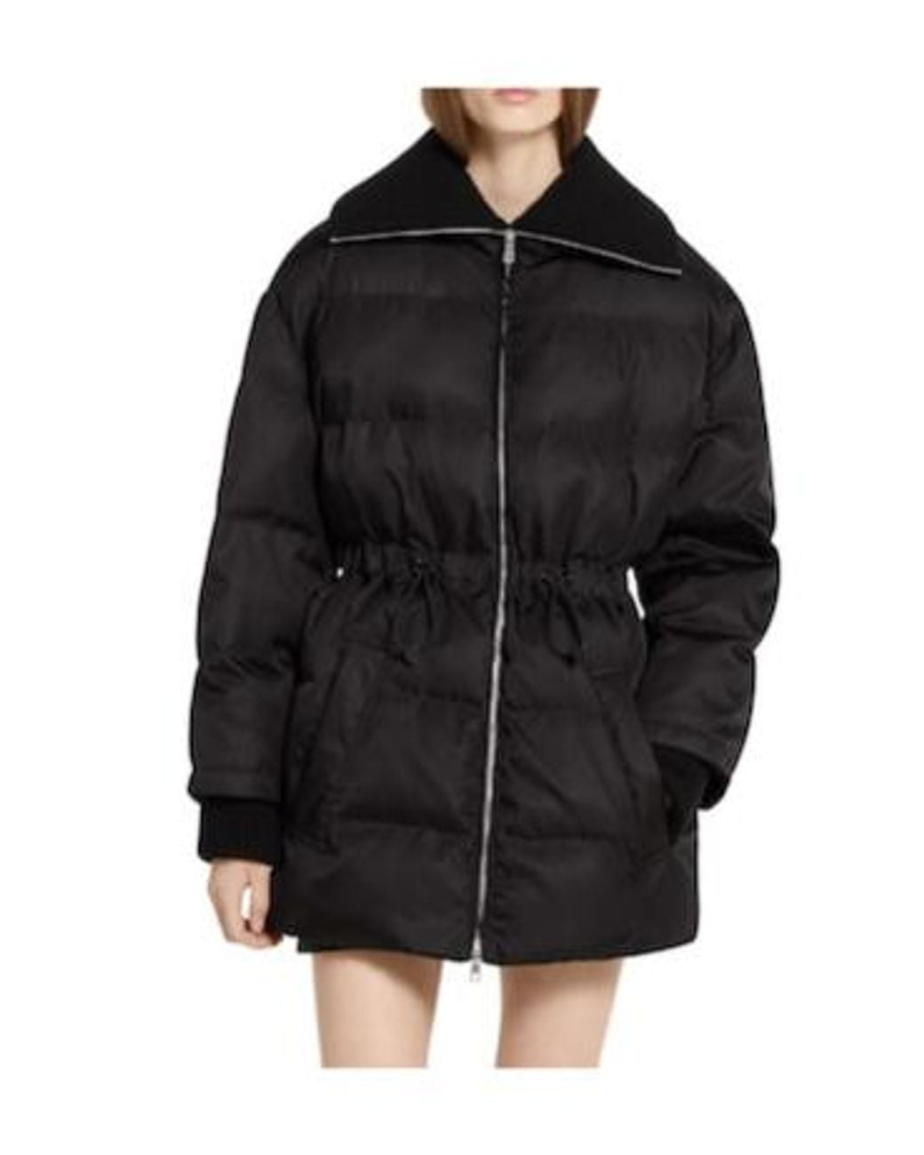 Gucci Blue Zip-Up Hooded Puffer Jacket