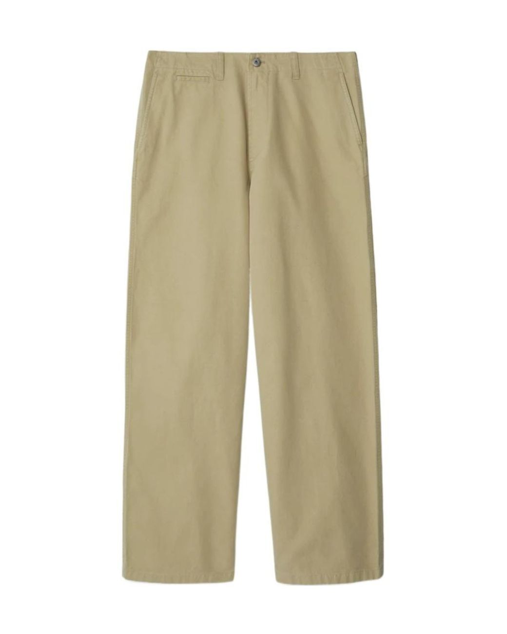 Burberry Green Straight-Leg Mid-Rise Chinos for men