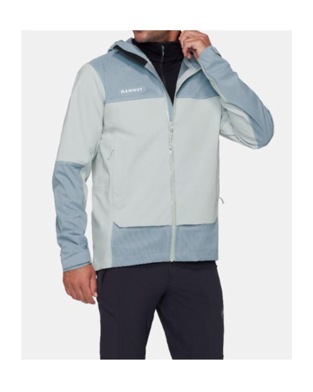 Mammut Blue Ducan Guide Hs Hooded Jacket for men