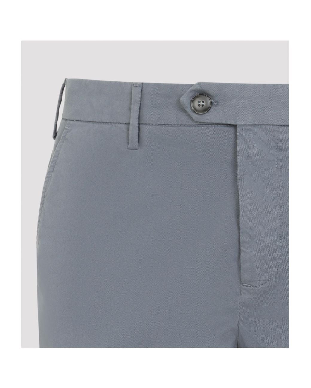 Canali Blue Casual Trousers With Belt Loops for men