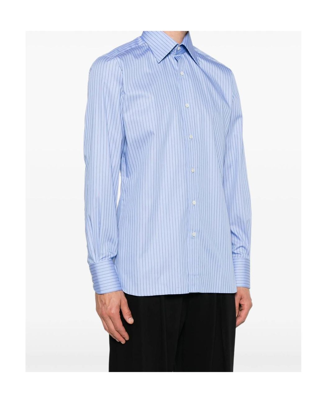 Tom Ford Blue Long-Sleeved Shirt for men