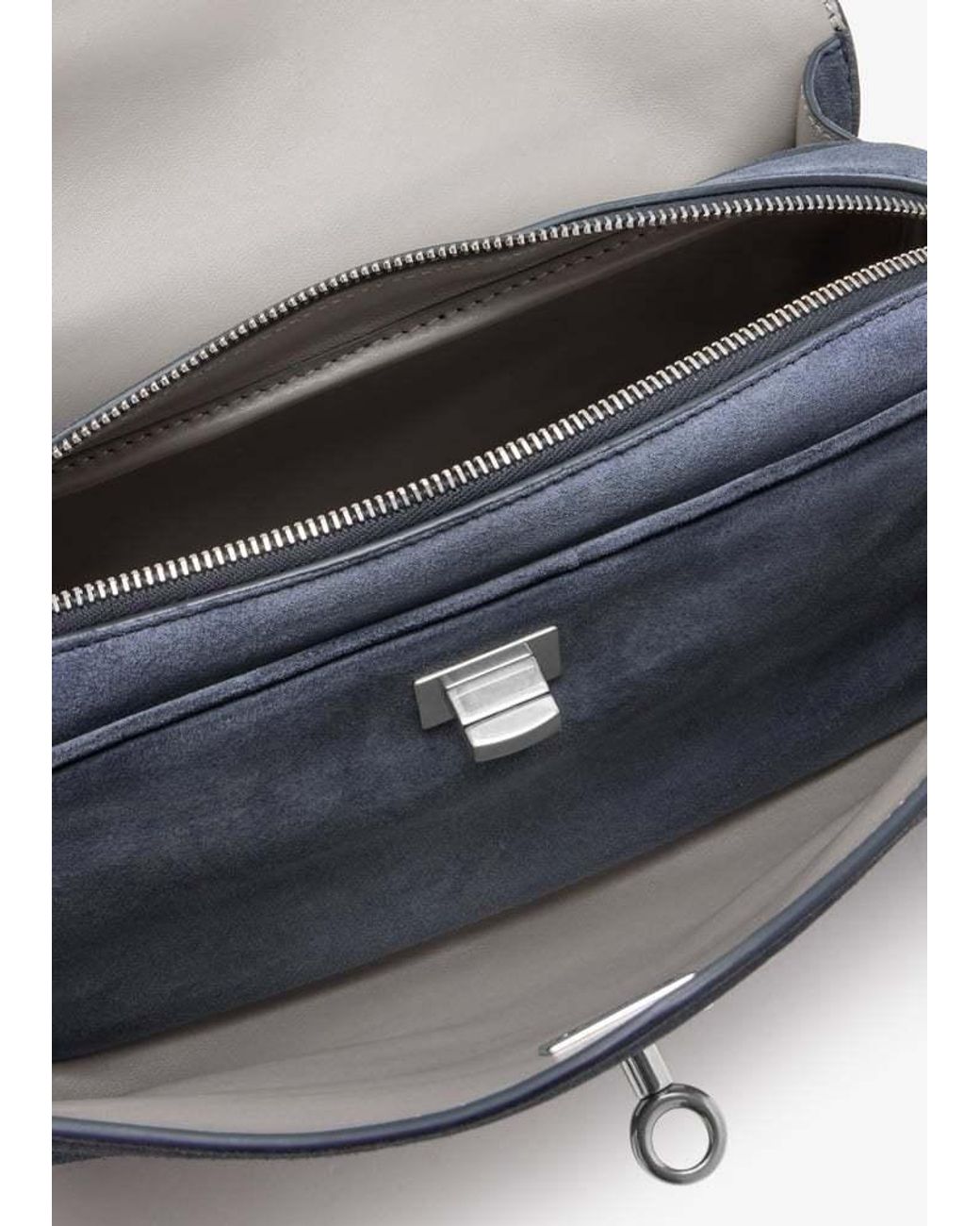 Balenciaga Blue Le 7 Medium Shoulder Bag