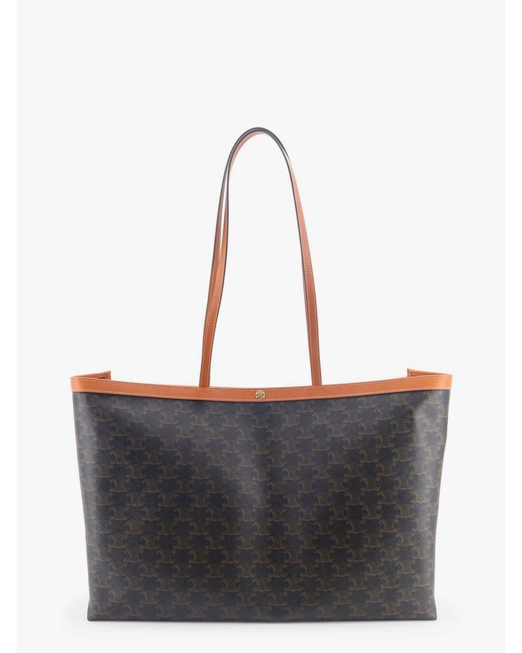 Céline Black Medium Cabas Triomphe Shoulder Bag