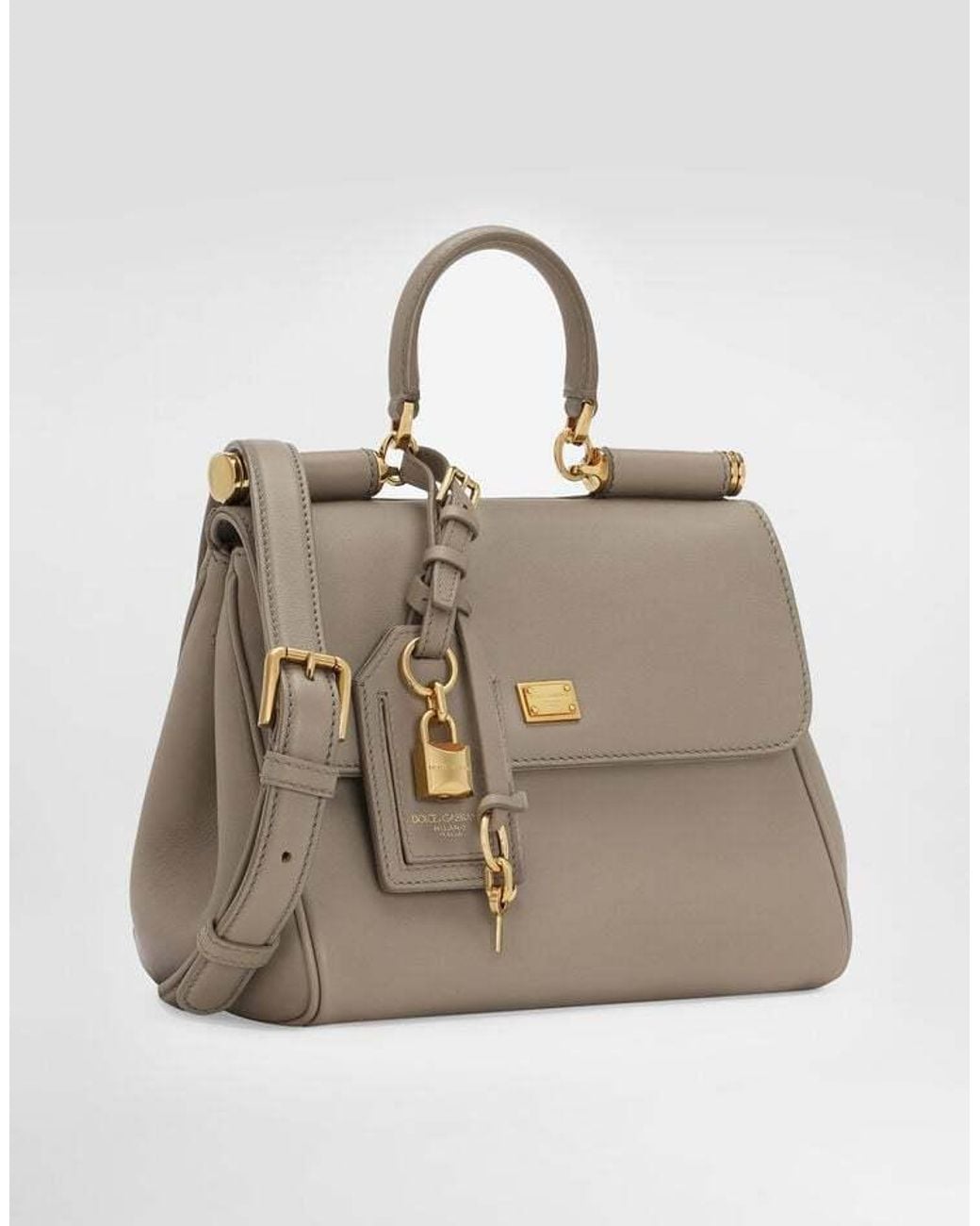 Dolce & Gabbana Natural Sicily Foldover Top Tote Bag