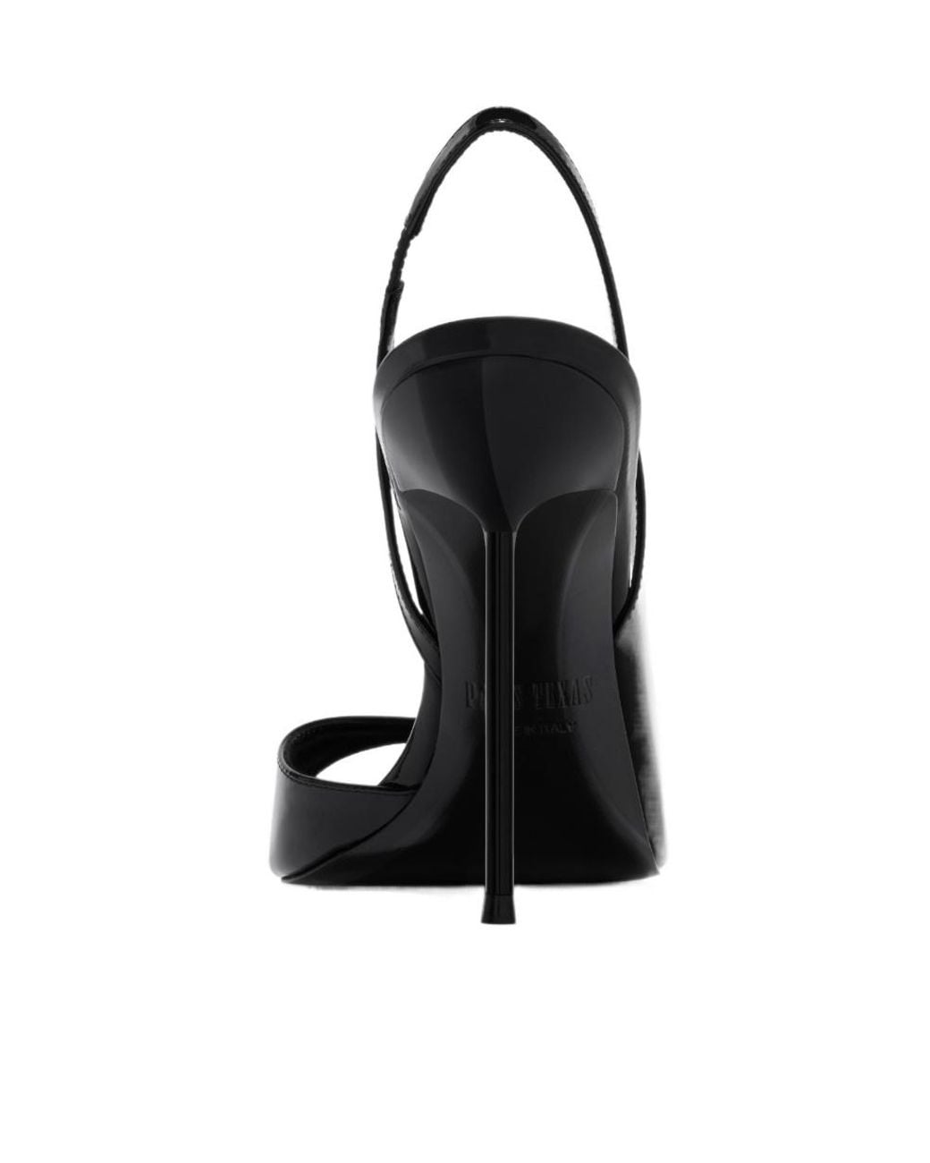 Paris Texas Black Lidia Patent Leather Sandals