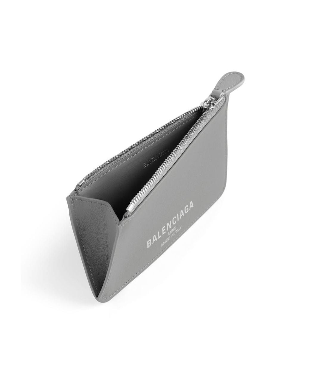 Balenciaga Gray Cash 2.0 Long Coin And Card Holder