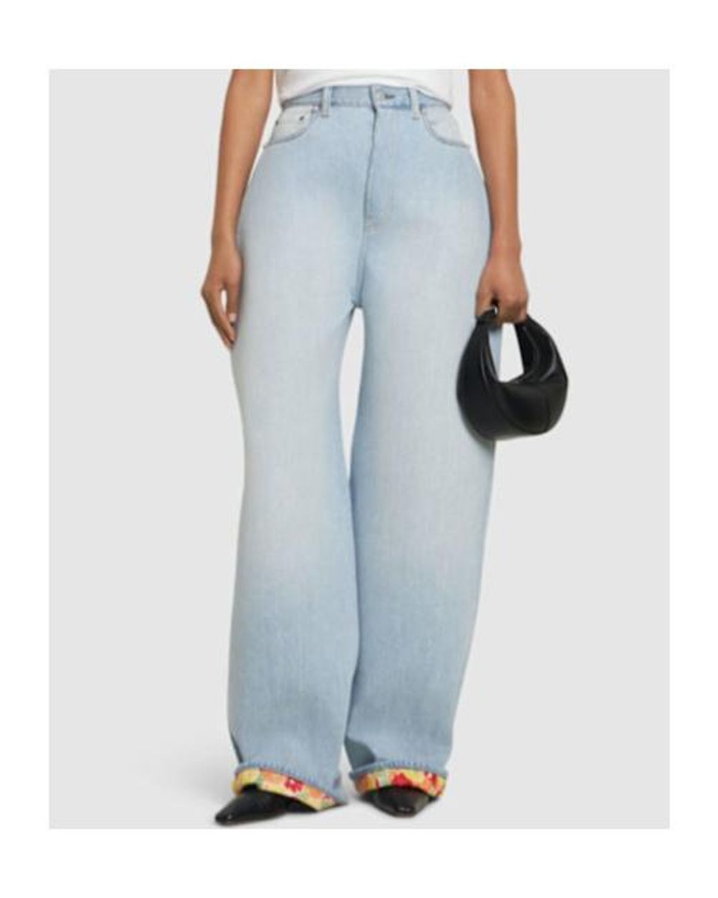 Acne Blue Belt Loop Jeans