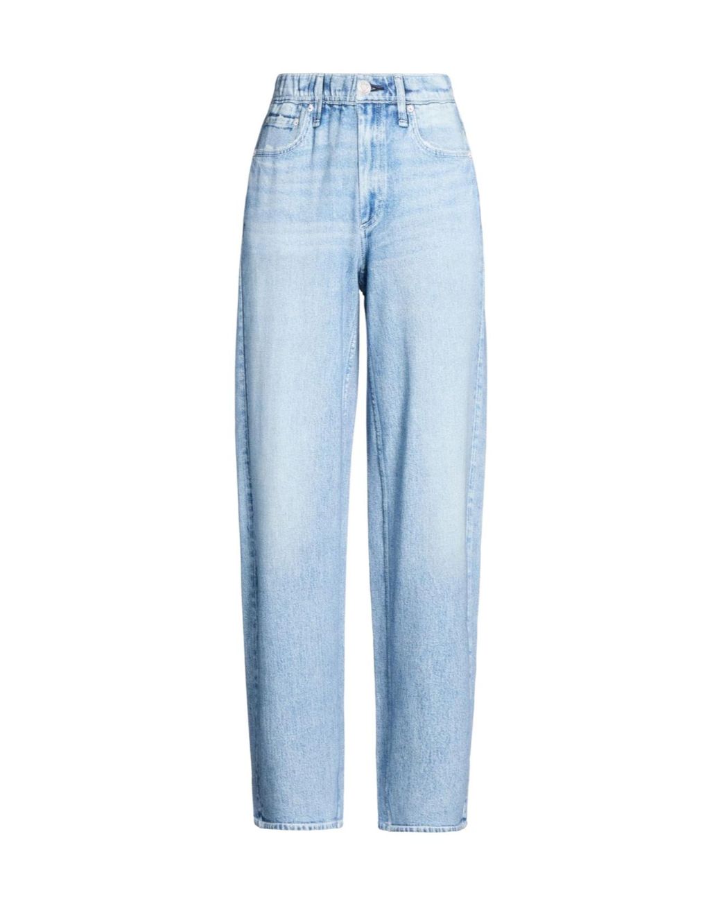 Rag & Bone Blue Solid Color Loose Fit Trousers