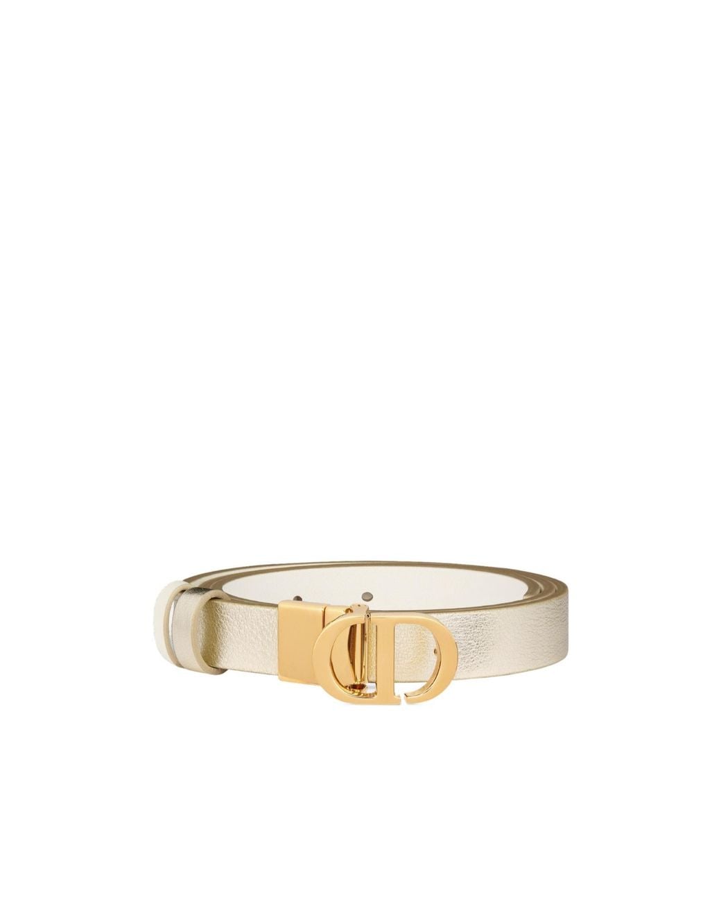 Dior White 30 Montaigne Reversible Belt