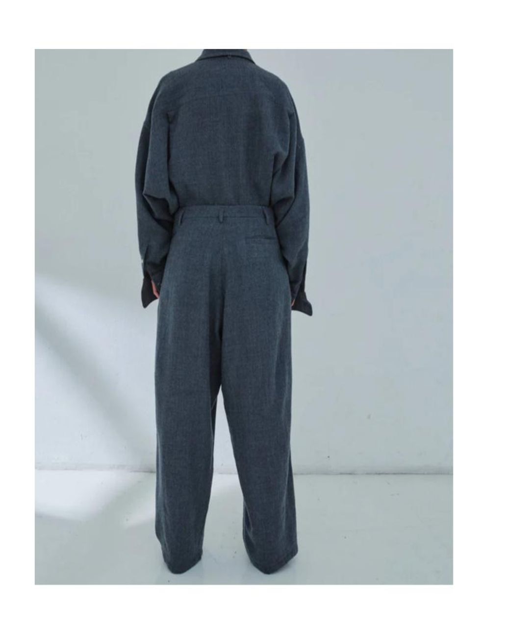 DARKPARK Gray Phebe Pleated Pants